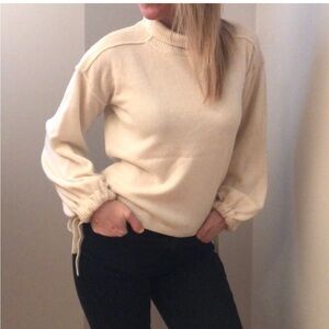 BCBGMaxAzria Cream Turtleneck Sweater